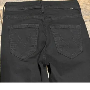 Mother The Mid Rise Dazzler Ankle Jeans‎ Not Guilty Black Raw Hem Straight SZ 23 thumbnail 10