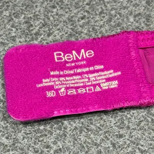 BeMe Pink Lace Demi Bra‎ Size 34D thumbnail 5