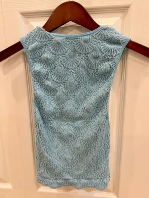 Free People Cami Love Letter Blue M/L thumbnail 3