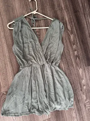 Zenana romper green size small thumbnail 3