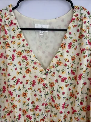 Lost + Wander Love in Bloom Floral Ruffle Mini Dress mini dress thumbnail 5