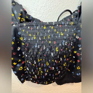 Bershka‎ Women’s Black Floral Corset Top Size S thumbnail 6