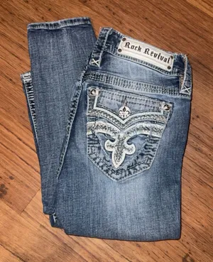 Rock Revival Mid Rise Skinny Jeans thumbnail 1