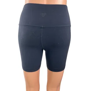 Aritzia Tna Women's Navy Blue High Rise Workout Running Athletic Biker Shorts S thumbnail 3
