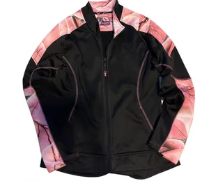 Worth Black Jacket with Pink Camo Trim Size L thumbnail 1