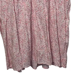 Banana Republic Womens Midi Dress Ruched Sleeve Dainty Floral V-Neck Summer XL thumbnail 4