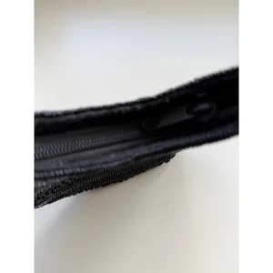Vintage Cache Black Sequins Mini Crescent Purse Y2K 90s Whimsigoth Formal Witchy thumbnail 3