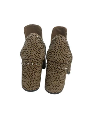 Gianni Bini Leopard Daveigh Studded Ankle Booties Block Heel Size 7 thumbnail 9