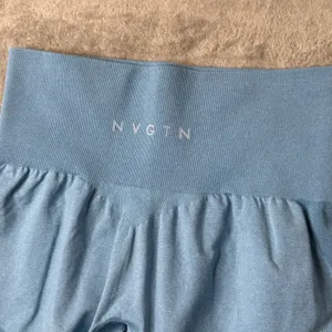 NVGTN Sky Blue Contour Seamless Leggings Womens M Activewear Workout Gym thumbnail 2