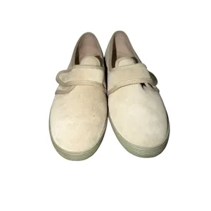 Daniel Green Jill Tan Suede Slip On Loafers Hook Loop Strap Women 9.5M 79122 thumbnail 4