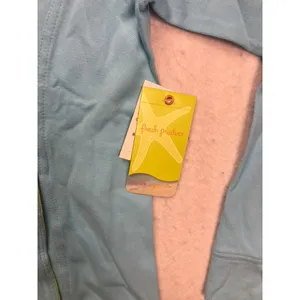 Fresh Produce Full Zip Hoodie Women Small Blue Cotton Blend Starfish‎ Activewear thumbnail 2