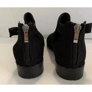Steven By Steve Madden Cirsi Black Leather Upper Boots Ankle Booties 9 Excellent thumbnail 5