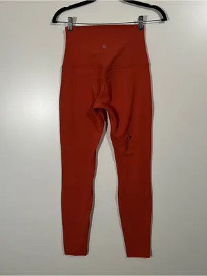 Lululemon Super High-Rise Align Leggings Size 6 Full Length 28” Canyon Orange thumbnail 4