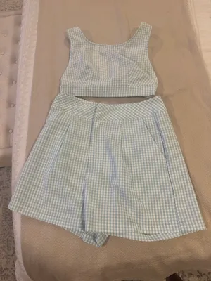 SheIn Blue Two Piece Set thumbnail 4