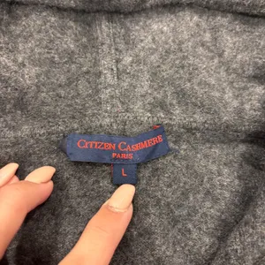 Citizen Cashmere Paris Zip Grey Hoodie Lounge Cozy Longsleeve Sweatshirt Size L thumbnail 3