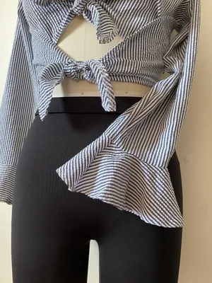 SEEK the Label Double Tie Crop Top thumbnail 7