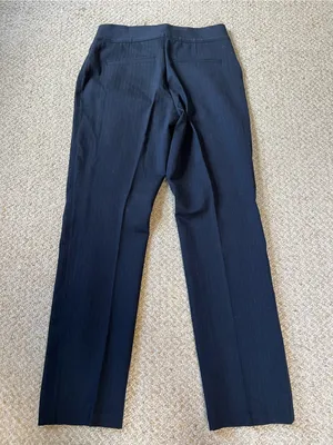 Spanx the Perfect Pant in Navy Pinstripe size Large thumbnail 2