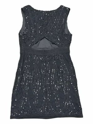 Free People Snake Charmer Sequin Bodycon Mini Dress thumbnail 2