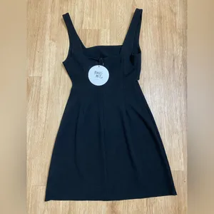 Princess Polly Black Square-Neck Mini Dress with Straps thumbnail 4