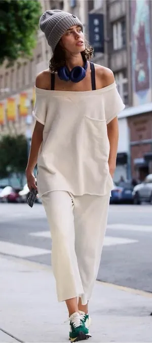 Free People Winning Stretch Set In IVORY SMALL thumbnail 1