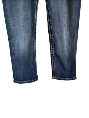 Miss Me Mid Rise Cuffed Capri Jeans Size 30 Angel Wings Embellished MP6377P thumbnail 5