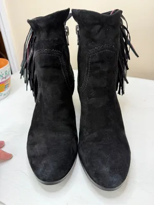Sam Edelman Women's Louie Boot Roll Down Fringe sz 11 thumbnail 4