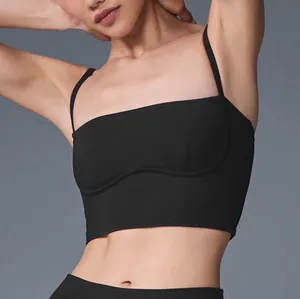 Alo Yoga Airbrush Streamlined Bra Tank Black XS thumbnail 1
