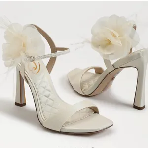Sam Edelman Cream Floral Heels thumbnail 2