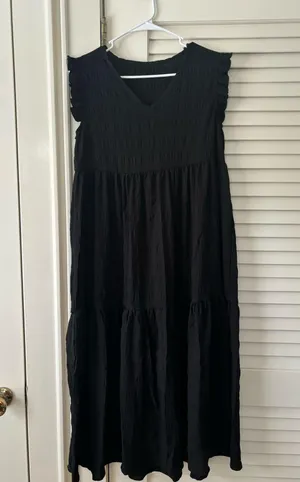 Mid Length Black Dress thumbnail 1
