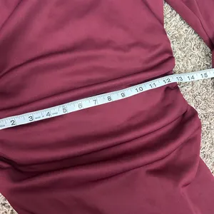 Susana Monaco Elegant Burgundy Ruched Dress thumbnail 8