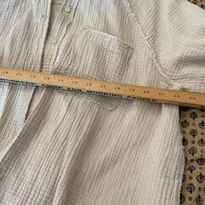 Aerie oversized Gauzy Coverup Shirt thumbnail 7