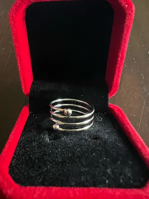 Gorgeous Stainless Steel Silver Ring Size 8 thumbnail 2