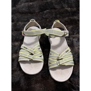 TEVA GREEN & YELLOW Strappy Hook & Loop SANDALS SN4266 Size 7 thumbnail 2
