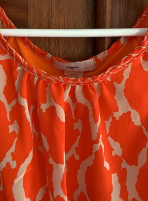 Orange Print Dress thumbnail 6