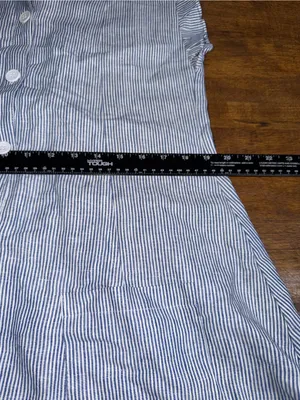Olivaceous Becca 100% Linen Striped Shirt Dress‎ Cottagecore Preppy Coastal S thumbnail 7