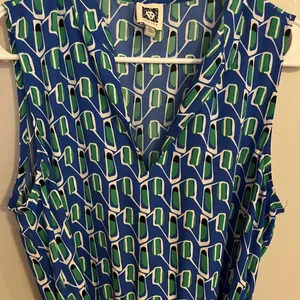 Anne Klein Blue and Green‎ Patterned Maxi Dress thumbnail 2