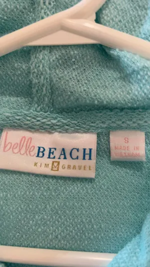 Belle Beach Kim Gravel Women's Light Blue Hoodie Small thumbnail 3