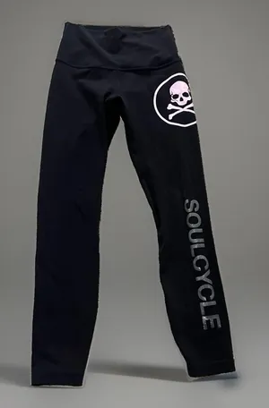 Lululemon Align High Rise Black Sz 4 Pant - 25" Skull Soul Cycle Retail $98 thumbnail 1