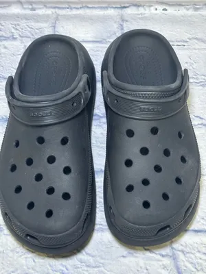 Classic Crocs Mega Crush Platform Slip On Clogs Sandals W9 M7 Black thumbnail 5