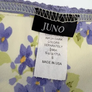 Juno Skirt Womens S Yellow Purple Floral Midi Pull On Lightweight Y2K Style READ thumbnail 8