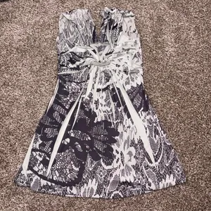 Daytrip black & white lace print shirt Medium thumbnail 1