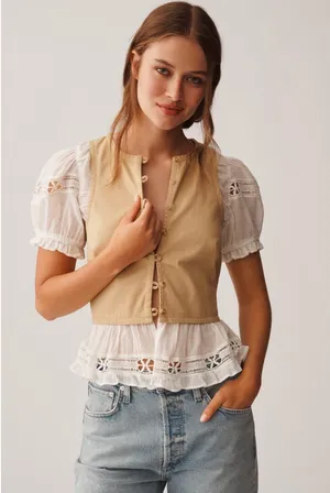 Anthropologie blouse top  thumbnail 1