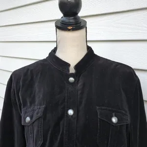 Charter Club Mock Neck Collar Velveteen Jacket thumbnail 2