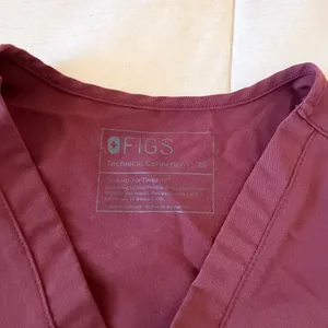 Figs Maroon V-Neck Scrub Top thumbnail 5