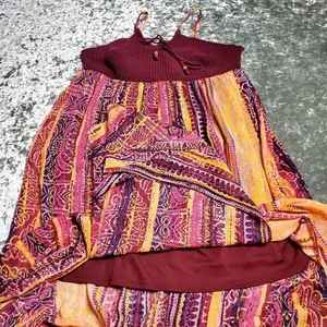 Xhilartation Maxi Dress W/ Crochet Top‎ thumbnail 2