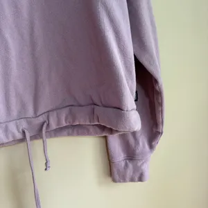 Vans purple fleece graphic sweater women's size medium drawstring waist pullover thumbnail 3