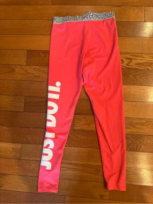 Nike Pro Hyperwarm Neon Pink "Just Do It" Leggings Tights - Size M thumbnail 6