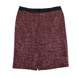 Boden‎ Tweed Pencil Skirt Pink Black Plaid Business Casual Women US 10R thumbnail 2
