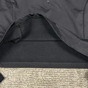 Pink Victoria’s Secret Top Women’s Large LS Black Shirt Crop Fleece Lined thumbnail 4