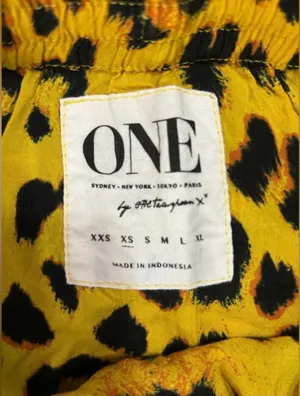 One Teaspoon Yellow & Black Leopard Print Mini Skirt✨ thumbnail 4